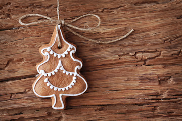 Canvas Print - Gingerbread christmas tree