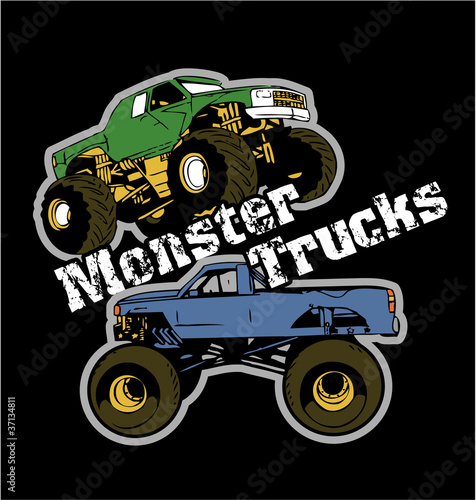 Fototapety Monster truck  wektor-monster-truckow