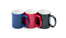 Three Colorful Cups In A Row