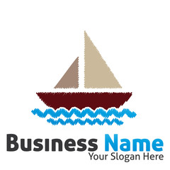 Poster - logo bateau