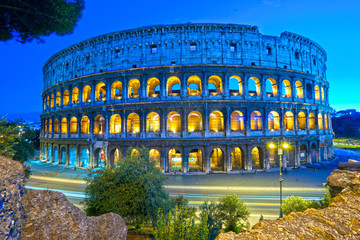 Poster - The Majestic Coliseum, Rome, Italy.