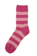 Pink Sock Isolated On White