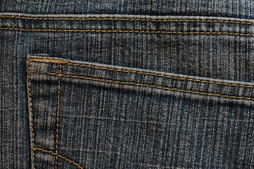 Pocket of an old jeans