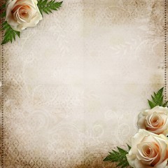 Wall Mural - vintage beautiful wedding background