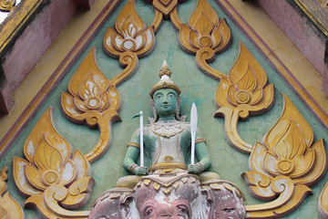 Wall Mural - Buddhist temple, Thailand.