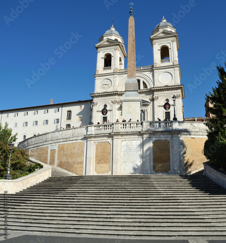 Board z aluminiowym obramowaniem Trójca gór, kroki piazza di spagna, Rzym