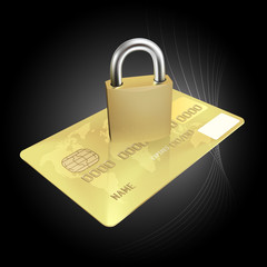 Wall Mural - credit card security concept (eps10)