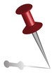 © Frank - Tall red vector stickpin or pushpin