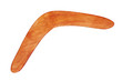 Boomerang bright brown color of wood