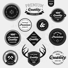 Wall Mural - retro labels