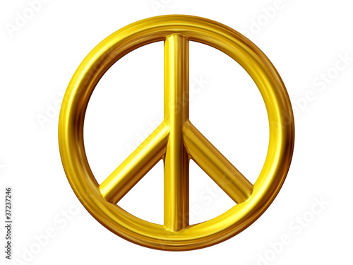 CNDSymbol für Peace, Frieden, Friedenszeichen StockIllustration