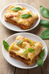 Canvas Print - classic lasagna bolognese