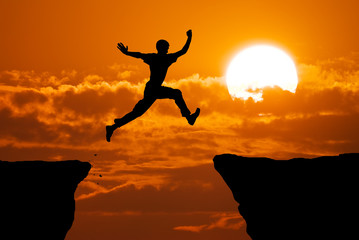 man jump