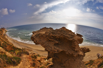 Wall Mural - Magnificent  sunset on Mediterranean sea