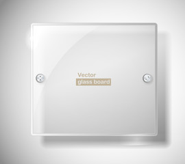 Poster - Square advertising glass board