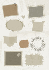 Poster - Sketch of frames, hand drawing for your design