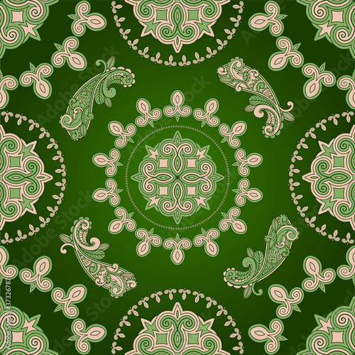 Tapeta ścienna Wektor wzór bez szwu paisley