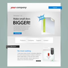 Wall Mural - Editable web template