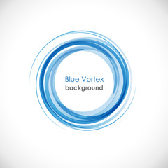 Wall Mural - Blue Vortex background # Vector