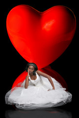 Poster - Black woman in wedding dress