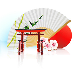 Canvas Print - Decorative Traditional Japanese background