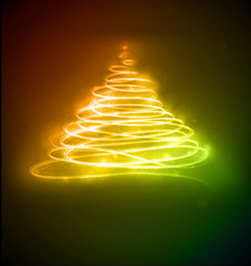 Sticker - Abstract Christmas tree