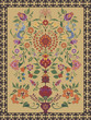 Carpet Design featuring traditional tree of life motif