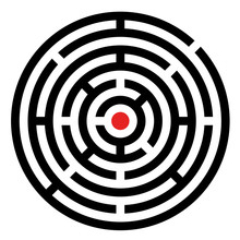Vector Rounded Maze