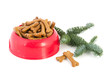 Dog food with Christmas
