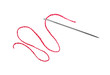 © wolfelarry - Red thread and needle isolated on white