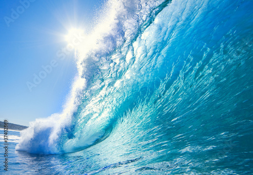 Naklejka na szybę Blue Ocean Wave