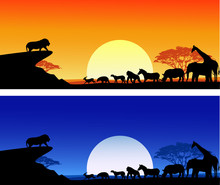 Safari Background Silhouette