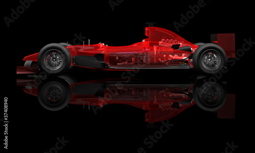 Board z aluminiowym obramowaniem F1 wyścigowy