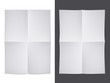 vector white folded paper