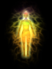 Woman energy body - aura