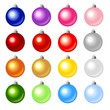Colored Christmas balls