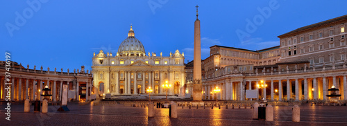 Board z aluminiowym obramowaniem Piazza san pietro, Rzym