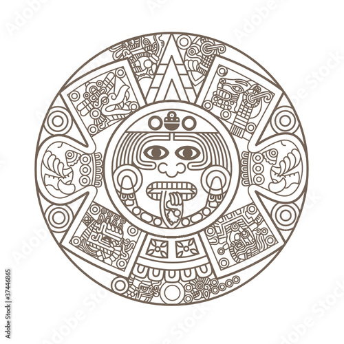 Stylized Aztec Calendar Buy This Stock Vector And Explore Similar Vectors At Adobe Stock Adobe Stock