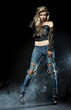 © Iuliia - Portrait of young seductive woman in the smoke