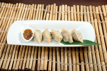 Canvas Print - Dim-sum call Gyoza,