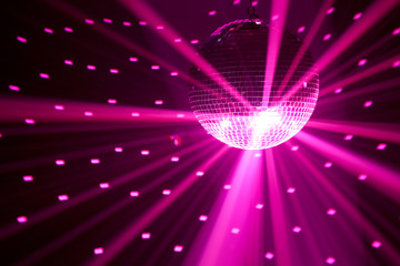 Wall Mural - purple party lights background