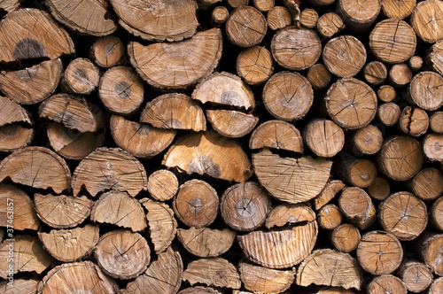 Bûches de bois de chauffage Tableau sur Toile