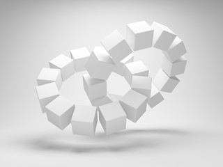 Poster - Cubes in the shape of a circle