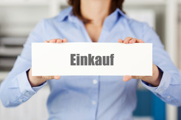 Poster - einkauf