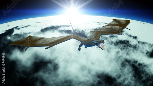 Obraz na płótnie canvas dwuczęściowy "dyptyk" Dragon