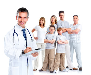 Poster - Family doctor and patients.