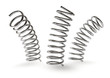 3d redering of a three metal springs isolated