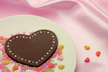 Sticker - Heart-shaped chocolate