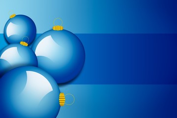 Wall Mural - Christmas balls,