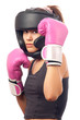 © Solid photos - Portrait of the beautiful kick boxing girl